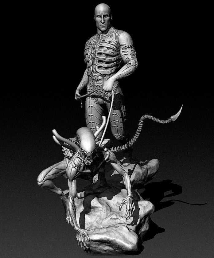 Alíen Prometheus: Ingeniero y Xenomorfo