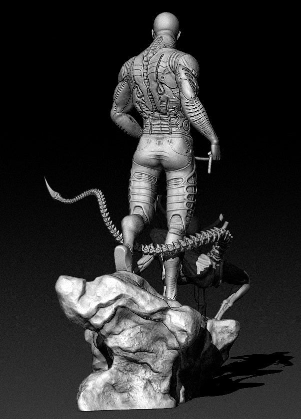 Alíen Prometheus: Ingeniero y Xenomorfo