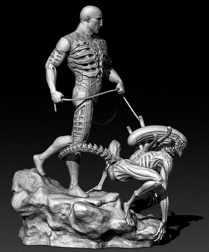 Alíen Prometheus: Ingeniero y Xenomorfo